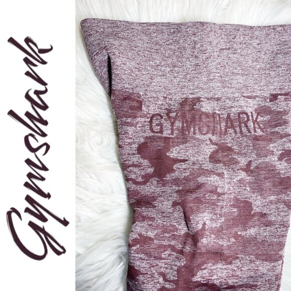 GYMSHARK Adapt Camo Seamless Full Length Leggings Winter Berry, Size Small - Picture 10 of 13